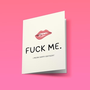 NSFW Lustige Geburtstagskarte für Sie oder Ihn // Digital Download | Frecher Erwachsenen Humor