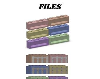 Building Block Shelf with Hidden Hook | 3D Printable STL File