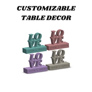 Personalized Love Table Decor | 3D Printable STL File