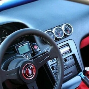 Triple 52mm Gauge Pod Turbo Clock Holder 3D Printed for Nissan 200SX, 240SX