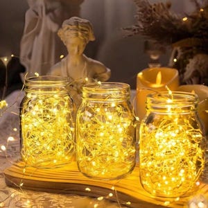 Fairy Lights Battery Operated 12 Pack Warm White LED String Lights 7ft 20 LED Waterproof Copper Wire Lights Wedding Bedroom Christmas Decor