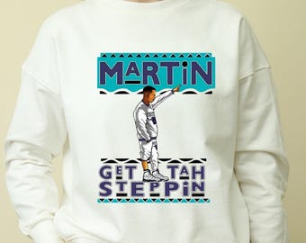 Martin Get Ta Steppin' PNG: Grafik för retro-TV-program från 90-talet