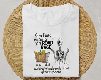 PNG de Hermana Furia al Volante: Humor de Supermercado (Descarga Digital)