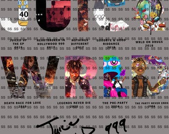 Juice Wrld Goodbye & Good Riddance PNG / Diseño de sublimación / Descarga instantánea / Archivo digital / Sublimación PNG / Descarga digital