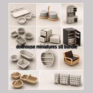 Dollhouse Mega STL Bundle | Printable Miniature Set (Digital Download)