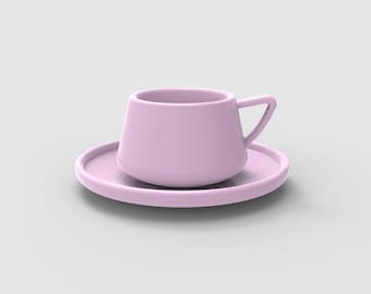 1:12 Dollhouse Teacup STL File | 3D Printable Miniature Tea Set | Kitchen Appliances