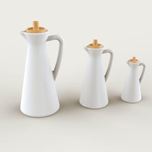 Dollhouse Oil Jug STL File | Miniature Pitcher 3D Print | 1:12 Scale Dollhouse Decor