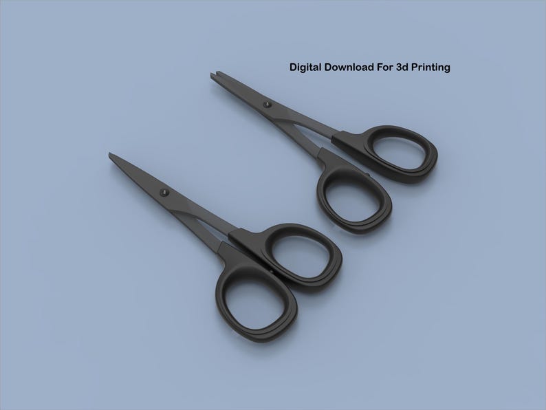1/12 Scale Mini Scissors STL - Dollhouse 3D Print File - Miniature ...