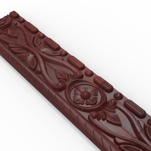 Fichier 3D de haute qualité pour sculpture sur bois baguette CNC STL - Parfait pour les projets de toupie CNC - Téléchargement numérique