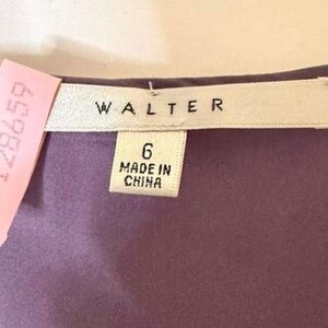 Vintage Y2K Walter Anthropologie 100% sidenblus lila storlek 6 bild 3