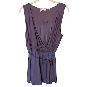 Vintage Y2K Walter Anthropologie 100% sidenblus lila storlek 6 bild 1
