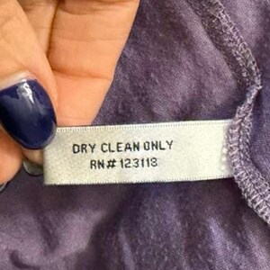Vintage Y2K Walter Anthropologie 100% sidenblus lila storlek 6 bild 7