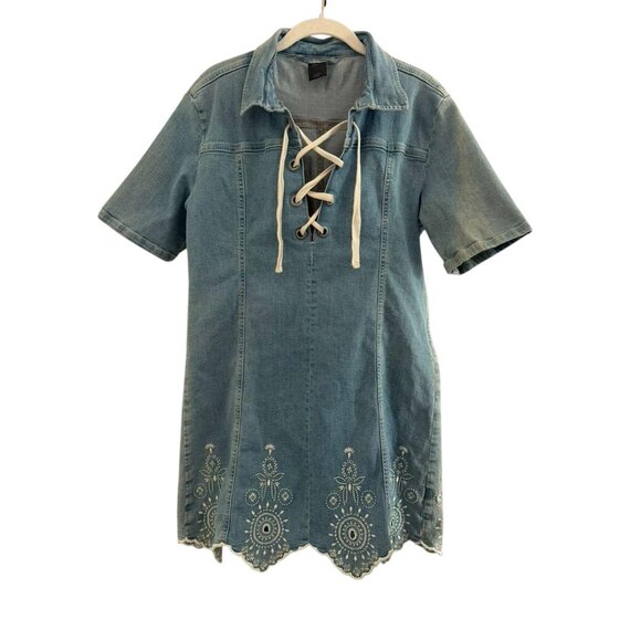 women denim.dress Maxi Denim Dress for Tall in Rinse Wash S / Extra Tall / Rinse Wash Style:Pink, Guipure Lace No Pockets white lace dress Denim Bustier Dress -