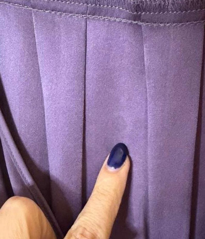 Vintage Y2K Walter Anthropologie 100% sidenblus lila storlek 6 bild 8