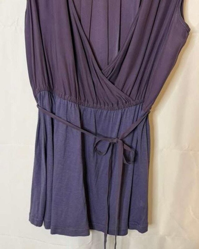 Vintage Y2K Walter Anthropologie 100% sidenblus lila storlek 6 bild 5