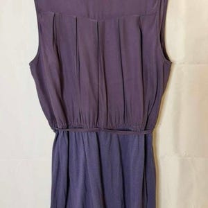 Vintage Y2K Walter Anthropologie 100% sidenblus lila storlek 6 bild 2