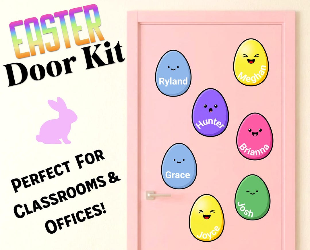 Easter Door Decor for Classroom, Office & Clinic | Our [theme] is Egg ...