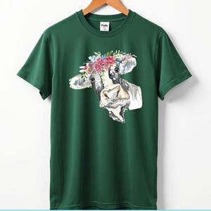 Cow with Flowers t-shirt