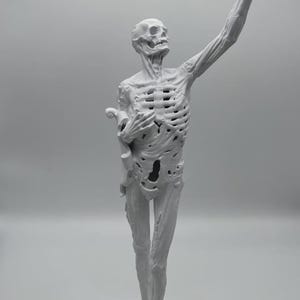 Le Transi de Rene de Chalon 3D-geprint standbeeld | Historisch gotisch aandenken Mori-replica