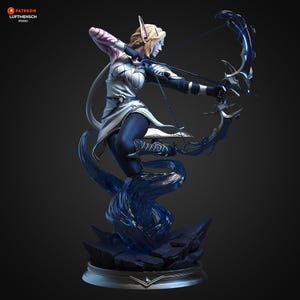 Alleria Windrunner 1/10 3D Printed Statue - Unpainted Model Kit World of Warcraft