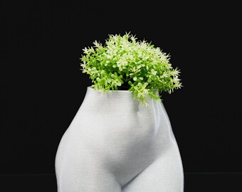 Celebrate the Female Body Planter Curvy Goddess Torso Flower Pot - 3D Printed Home Decor