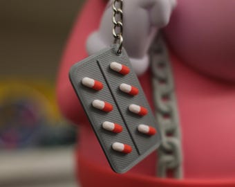 3D Printed Pill Blister Keychain