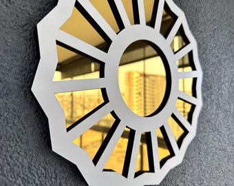 Mac Miller mirror, The Divine Feminine mirror, Acrylic mirror wall art, Gift for music lovers, Mac Miller tribute gift,3D geometric wall art