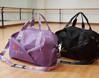 Personalized Ballet Bag, Embroidered Dance Bag, Custom Kid's Duffle Bag, Ideal Gift for Dancers, Ballet Lovers, Gymnasts/Dancers Bag