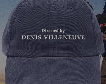 Denis Villeneuve Corduroy Cap: Embroidered Movie Director Hat