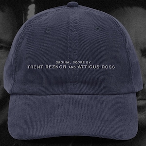 Trent Reznor & Atticus Ross Corduroy Cap | Retro Baseball Cap for Movie Lovers | Dad Hat, Challengers, The Social Network, NIN