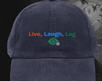 Letterboxd Embroidered Corduroy Cap: Cinephile Film Buff Dad Hat