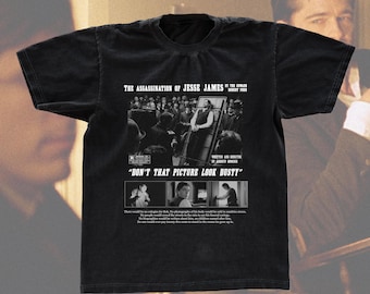 Assassination of Jesse James Movie T-Shirt, Vintage Western Film Tee, Film Lover Gift, Western Tee for Cinephiles
