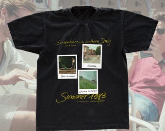 Call Me By Your Name T-shirt, Vintage Graphic Movie Tee, Retro Teeshirt for Cinephile, Timothee Chalamet Tee, A24 Merch, Italian Graphic Tee