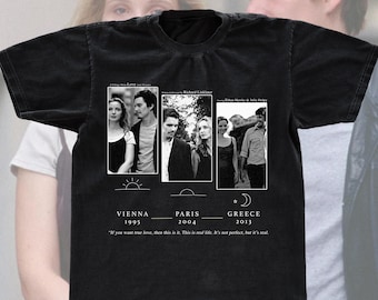 Before Trilogy Shirt, Vintage Graphic Movie Tee, Before Sunrise Shirt, Before Sunset Tee, Before Midnight T-shirt, Graphic Tee for Cinephile