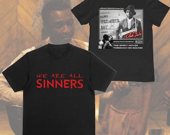 Sinners Movie Tee – Ryan Coogler Vampire Musical T-shirt | Michael B. Jordan Twin Horror Shirt | Southern Gothic Gift for Cinephiles