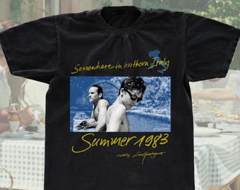 Call Me By Your Name Shirt – Vintage Film Graphic Tee, A24 Movie Merch, Italian Summer Aesthetic Tee, Gift for Film Lovers and Cinephiles