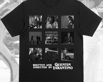 Quentin Tarantino Vintage Style Graphic T-shirt | Retro Teeshirt for Movie Lovers | Pulp Fiction, Reservoir Dogs | Cult Film Gift