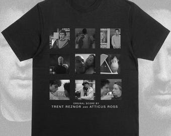 Trent Reznor & Atticus Ross Vintage Style Graphic T-shirt | Retro Teeshirt for Movie Lovers | Challengers, The Social Network, NIN