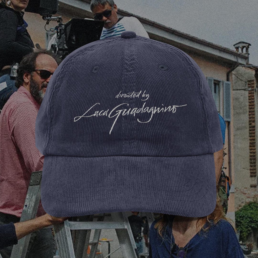 Luca Guadagnino Corduroy Cap | Retro baseball Cap for Movie