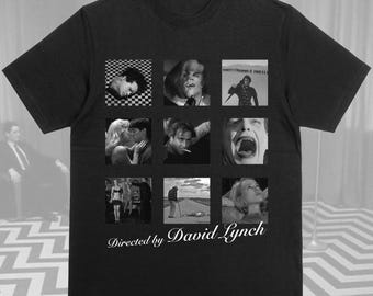 David Lynch Vintage Style Graphic T-shirt | Retro Teeshirt for Movie Lovers | Twin Peaks, Lost Highway, Mulholland Drive | Cult Film Merch