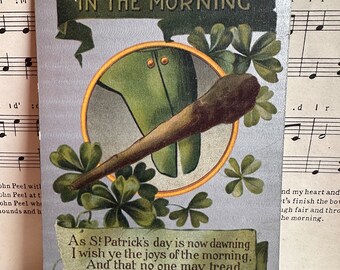 Vintage Irish Humour St Patrick’s Day Postcard, Card, Unused