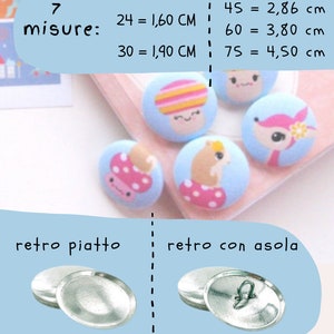 Size 75 Cover button 20pcs/pack image 2