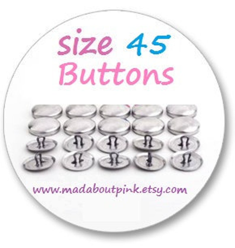 Size 45 Cover button 20pcs/pack image 1