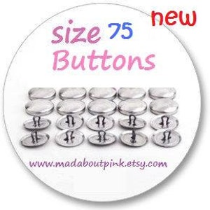 Size 75 Cover button 20pcs/pack image 1