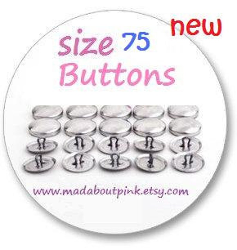 Size 75 Cover button 20pcs/pack image 1