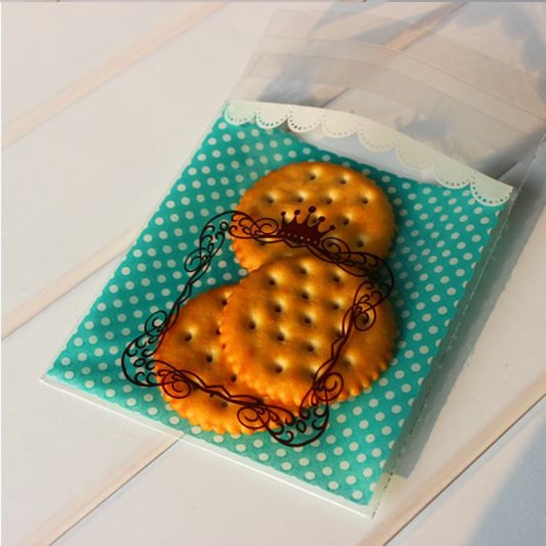 Small Favor Mini Bags Selfseal Party Packaging aqua Etsy