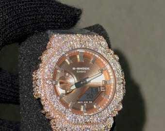 G Shock con diamantes de moissanita VVS