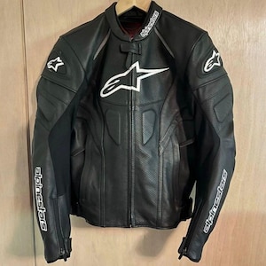 Alpinestars Motorbike Cowhide Leather Jacket Motorcycle Leather Jacket CE Approved Armour