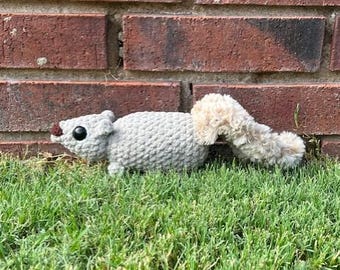 Haakpatroon eekhoorn – amigurumi-pluche zonder naaien (digitale download pdf)