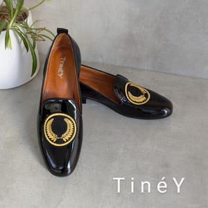 Elegant Black Flats Withe Machin Embroidery, Soft Natural Leather Lining for Comfort and Durability, Unique Design on Flats, Custom Handmade Women Shoes-Women Flat Shoes-Casual Girl Loafers.